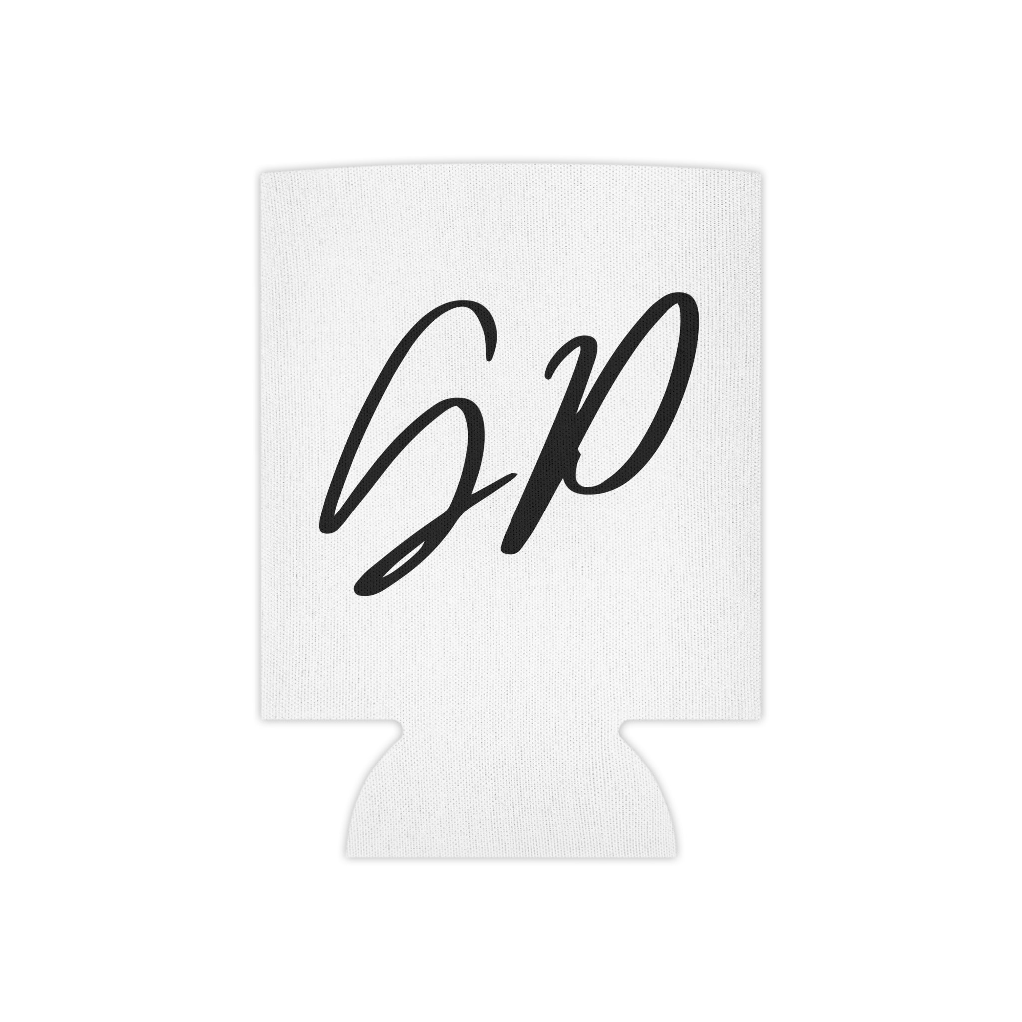 Can Cooler – Minimalist "Who I Am" / Handwritten Initials Drink Koozie