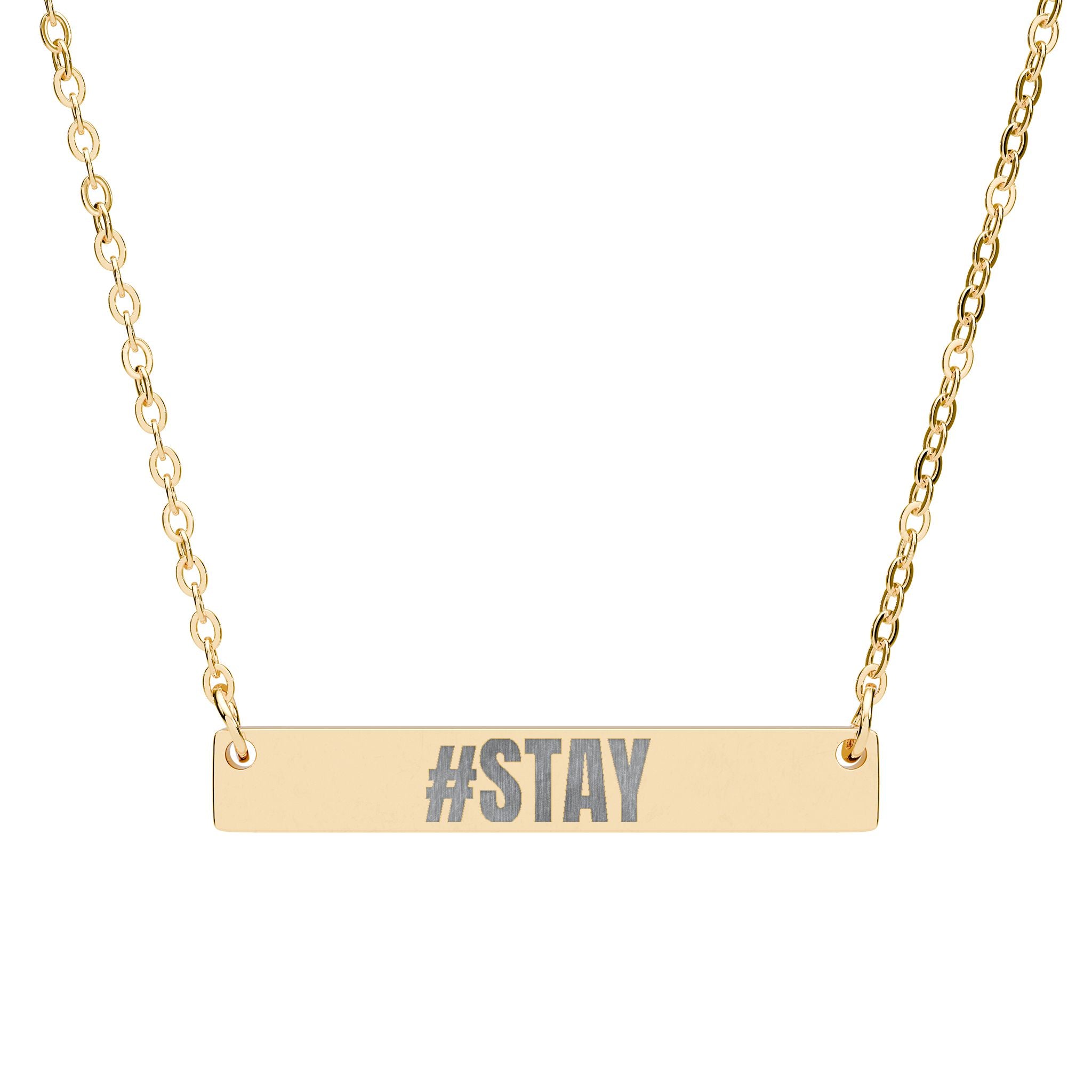 #STAY Engraved Suicide Defense & Awareness Necklace