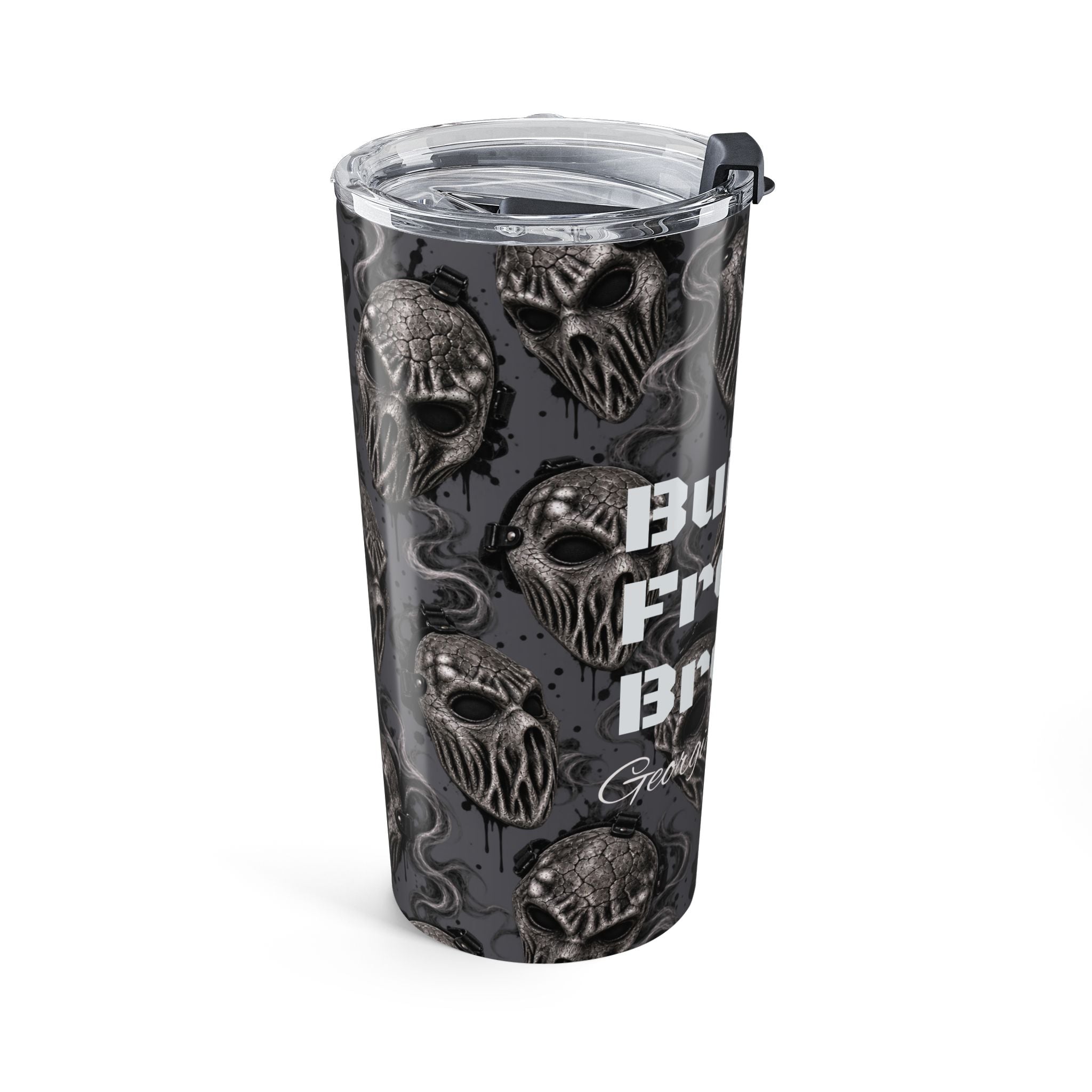 Built From Broken 20oz Tumbler – Gothic Skull Travel Mug