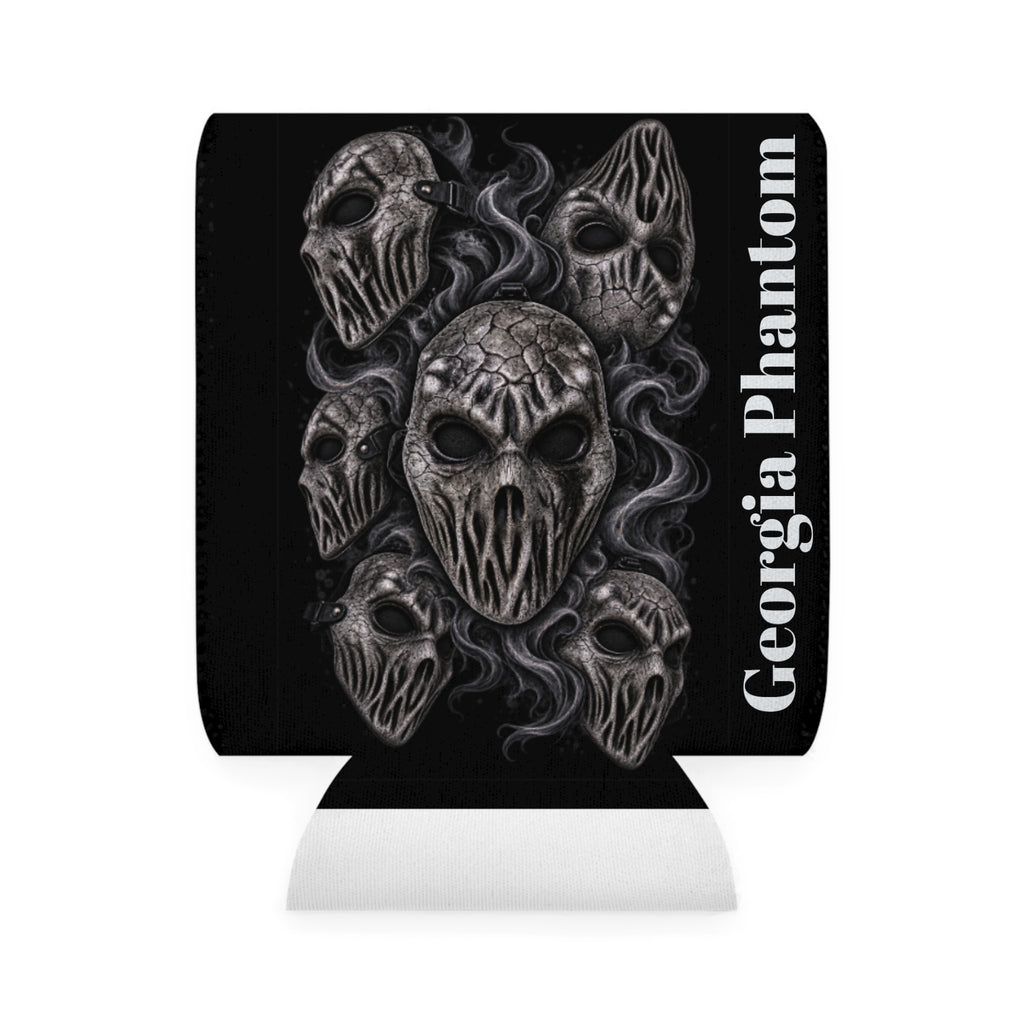 Silent War Masked Skulls Can Cooler Sleeve — Georgia Phantom Beverage Insulator