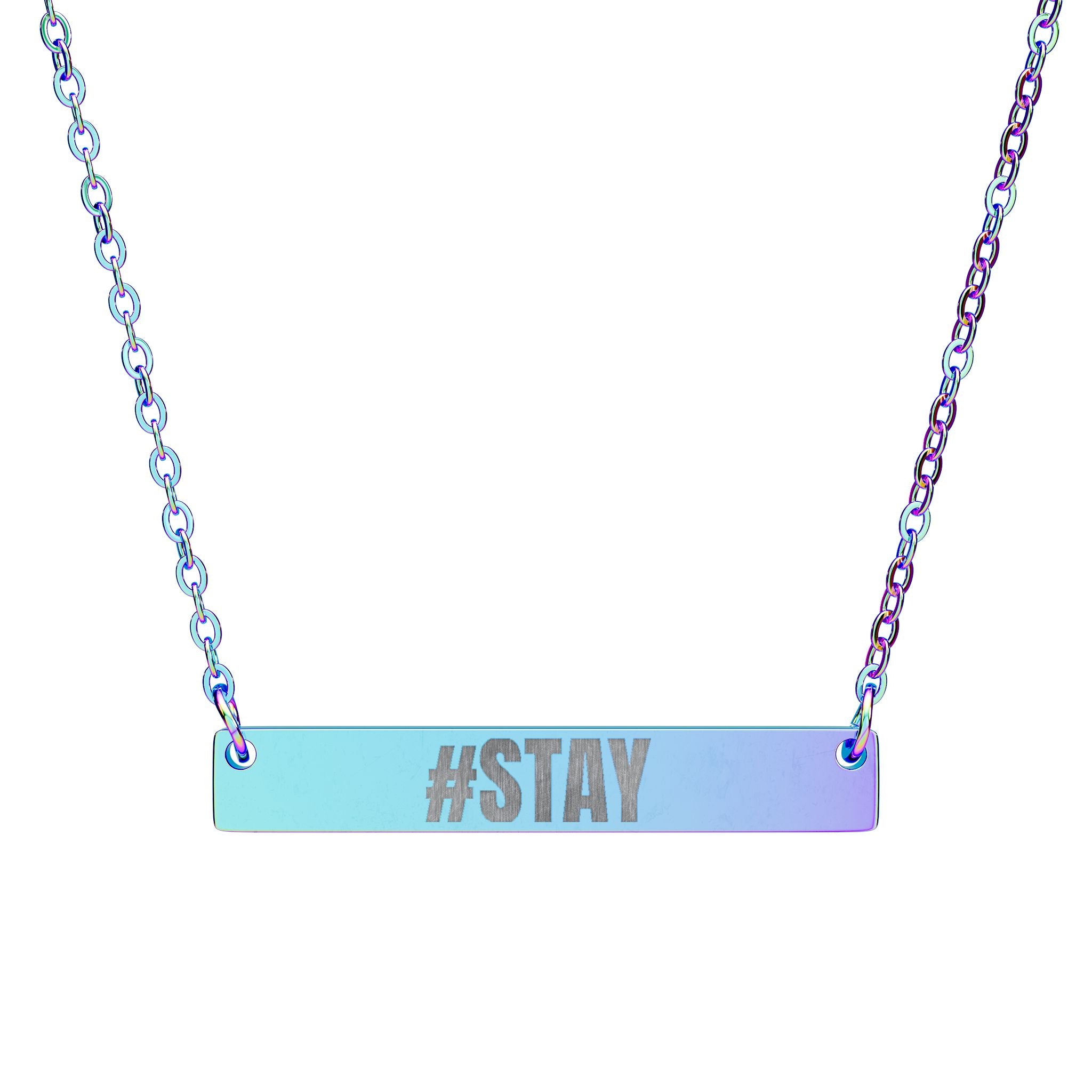 #STAY Engraved Suicide Defense & Awareness Necklace