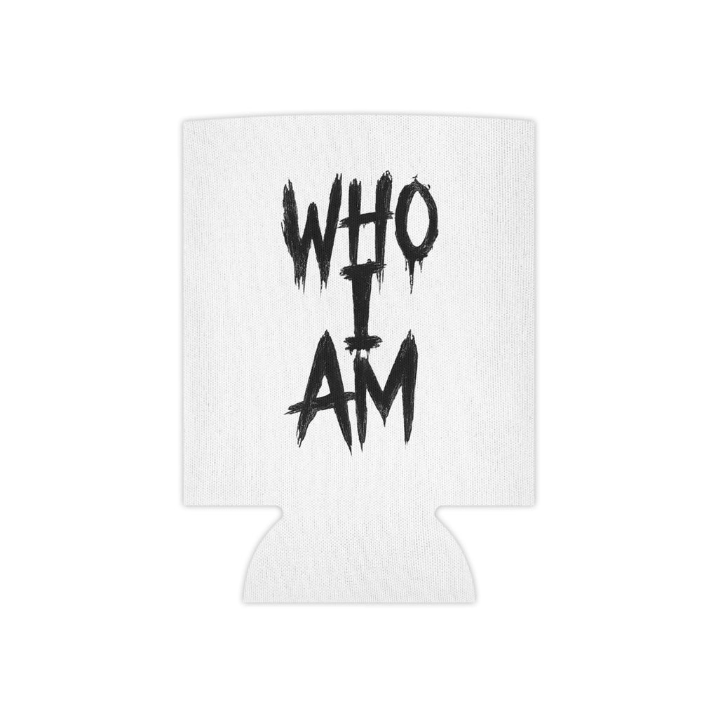 Can Cooler – Minimalist "Who I Am" / Handwritten Initials Drink Koozie