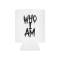 Can Cooler – Minimalist "Who I Am" / Handwritten Initials Drink Koozie