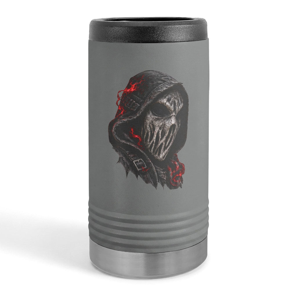 Phantom Reaper Slim Can Cooler – Georgia Phantom Skull Beverage Holder