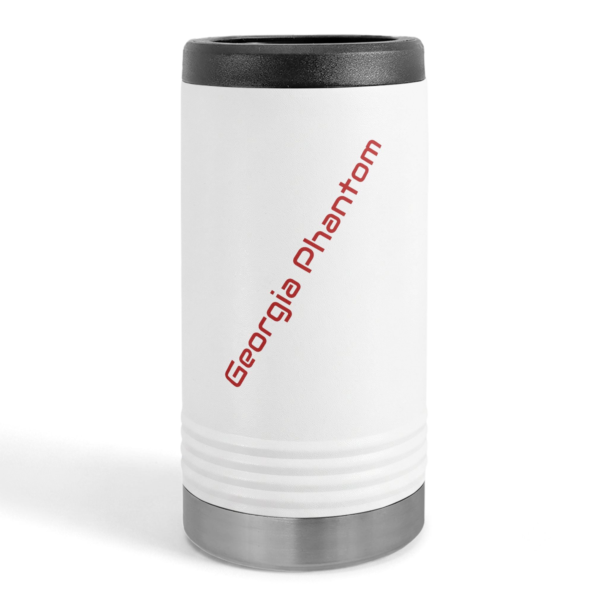 Phantom Reaper Slim Can Cooler – Georgia Phantom Skull Beverage Holder