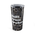 Built From Broken 20oz Tumbler – Gothic Skull Travel Mug