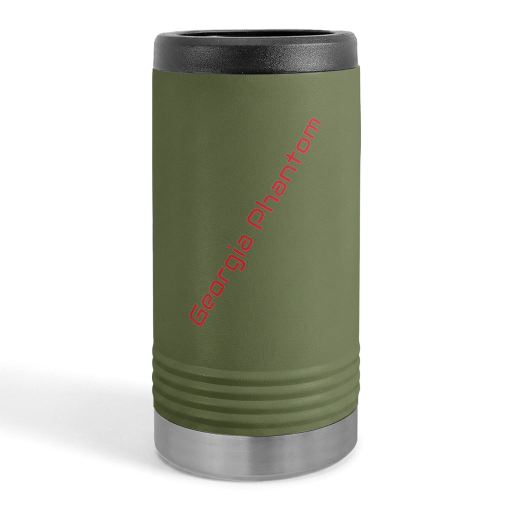 Phantom Reaper Slim Can Cooler – Georgia Phantom Skull Beverage Holder